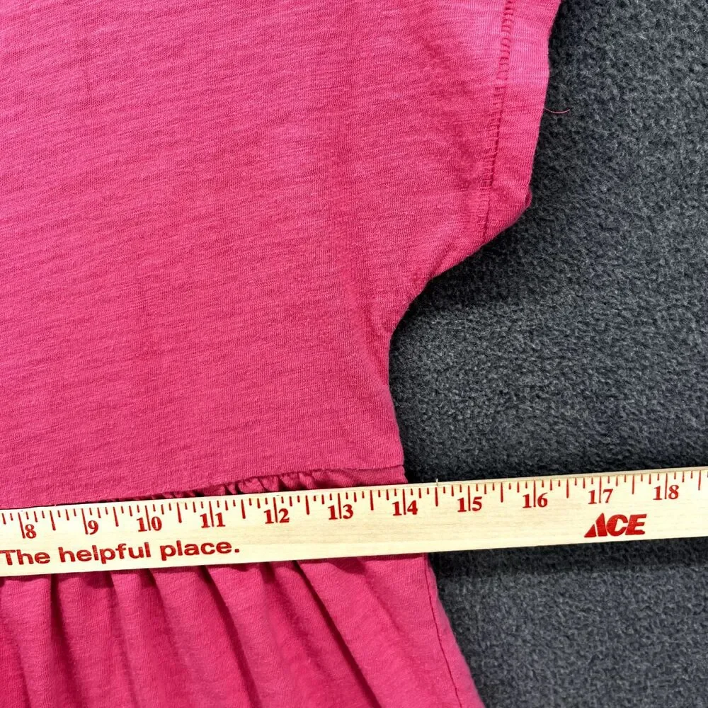 Old Navy Dress Girls Small 6‎ 7 Pink short sleeves beach summer crew neck